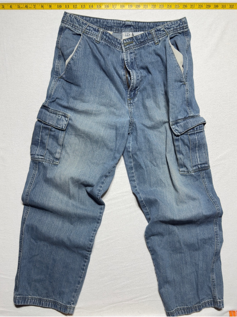 Men's y2k 725 originals Light Blue Cargo Jeans Pants